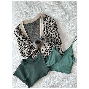 Tank Top and Cardigan Bundle Set